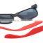 Vintage hot sale unisex customized colorful design plastic interchangeable rubber temple tips sunglasses DLC9007