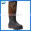 silked printed camouflage hunting boots fashion design