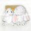 Fur Pom Pom Keychain 100% real Mink fur rabbit doll accessories bag charm cart bag parts pendant monster bag bug