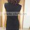 high neck nylon seamless jacquard Y sign sleeveless women vest