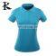 Female stand collor anti-pilling plain sports t shirt