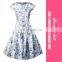 European Style High Quality Fashion Casual Tartan Short Sleeve Girl Dress