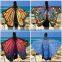 Colorful butterfly wing cape