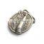 antique silver metal 2D cobra belt buckle