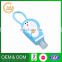 Best quality custom design colorful silicone hand sanitizer holder keychain