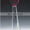 Diamond Shaped Competitions Crystal Glass Trophy