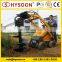 farm garden mini digger machinery  wheeled mini skid steer compact  loader with auger