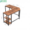 Home Office Furniture Space Saving Industrial Wood Metal Frame L shaped Large Corner PC Computer Desk