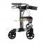 High quality foldable rollator walker with brake for elderly