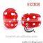 Wholesale lead free fancy acrylic glass beads for bracelet EC007 (Chrismas Gift)