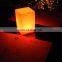 PE remote control colorful home decoration bar club  used led cordless table lamp