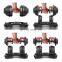 SD-8067 Support Small Quantity Home Gym Arm Workout Anti-Slip Metal Handle Adjustable Dumbbell set with rack