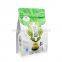 Wholesale Food Grade Custom Logo Printing Aluminum Foil Stand Up Flat Bottom Empty Tea Bag Zip Lock Bags With Logo