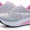 hot selling ladies women comfortable breathable high heel mesh lose weight sport waking shoes