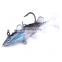Amazon 5pcs/bag Soft Fish 80mm 11g  Artificial Plastic Fishing Lure Plastic Paddle Soft Fish With Hook