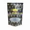 Low price plastic smell proof black Custom printed ziplock packaging mylar bag packaging with window