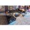 U shaped large LED lights modern design couch sectional leather sofa living room sofa set
