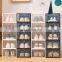 Plastic front shoe case transparent sneaker box clear custom shoe box storage with drawer jordan shoe container