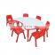 JINGQI High Quality Kindergarten Furniture Sets Children Indoor plastic table and chair for sale