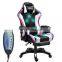 cheap custom pu leather swivel rgb PC computer game chair silla gamer ergonomic racing gaming chair with footrest and massage