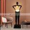 Humanoid Abstract Resin Sculpture Landscape Decoration Floor Lamp Light