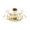 Home Decorators LED Pendant Lamp for Bar Restaurant Chandelier Simple Indoor Glass Crystal Hanging Light
