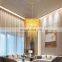Chinese factory modern luxury crystal chandelier Gold chandelier interior lighting design custom service ceiling chandelier