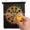 Made In China 15'' Roll Up Magnetic Dart Board With 6 Darts