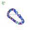 Colorful 80mm D shape aluminum carabiner clip keychain climbing rock climbing carabiner for camping hiking outdoor