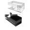 In Stock Thicken 304 Stainless Steel Self Adhesive Metal Shower Caddy With 3 Hook No Drilling Shower Caddies for Bathroom