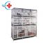 HC-R017A Stainless steel pet cages Animal Cages Stacked Dog Kennels Cages