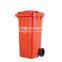 High Quality Green 120 Liter Recycle Plastic Trash Can Rectangular Waste Bin Garbage Container