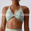 New Design High Support Sports Bra White Women Y Back Private Label Workout Clothing Design Your Own Sports Bra