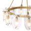 Postmodern glass chandelier American luxury lighting Warm bedroom Creative dining room hanging lamp