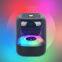 Desktop Portable RGB Led Light Wireless Small Mini Speaker Transparent Luminous Colorful Wireless Speaker