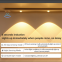 Ultra-Thin USB LED Cabinet Lights Multi-Function 3-Mode Lighting Motion Sensor Wireless Bedroom Wardrobe Closet Kitchen Use