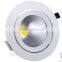 Aluminum Lamp Body Material 5w dimmable cob led downlight with 80mm hole
