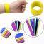 Hot Sale Free Samples Snap Wristband Slap Bracelet Rubber Printing Safety for Kids Birthday Party