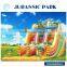 JT-14102B Hot Sale Jurassic park theme commercial giant inflatable slide bounce