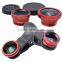 focus the world focus lamp fisheye lens mini camera lens 3 in1fisheye lens kit