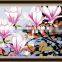 Framed 3d flower oil painting by numbers kits for living room 5053