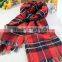 Wholesale Winter Fashion Wool Plaid Checked Ladies Pashmina Scarf