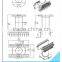 ETD49 transformer Horizontal bobbin 10+10pin/ETD49 transformer bobbin vertical 11+11PIN