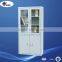 Office Modern KD Metal Oval Glass Display Cabinet