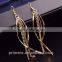 Simple Long Chain Tassel Dangle Earrings Fashion Gold Plated Designs For Women