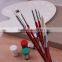 Free Sample 9pcs Round Shape Nylon Hair Artist Paint Brushes