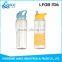 New customized BPA free logo printed flat plastic joyshaker water bottle