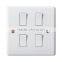 3 Gang 1way/2way White Wall Switch