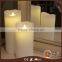 Moving wick LED candle with warm white dancing flame