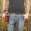 Brown Leather Beer Bottle Carrying Hip Holster